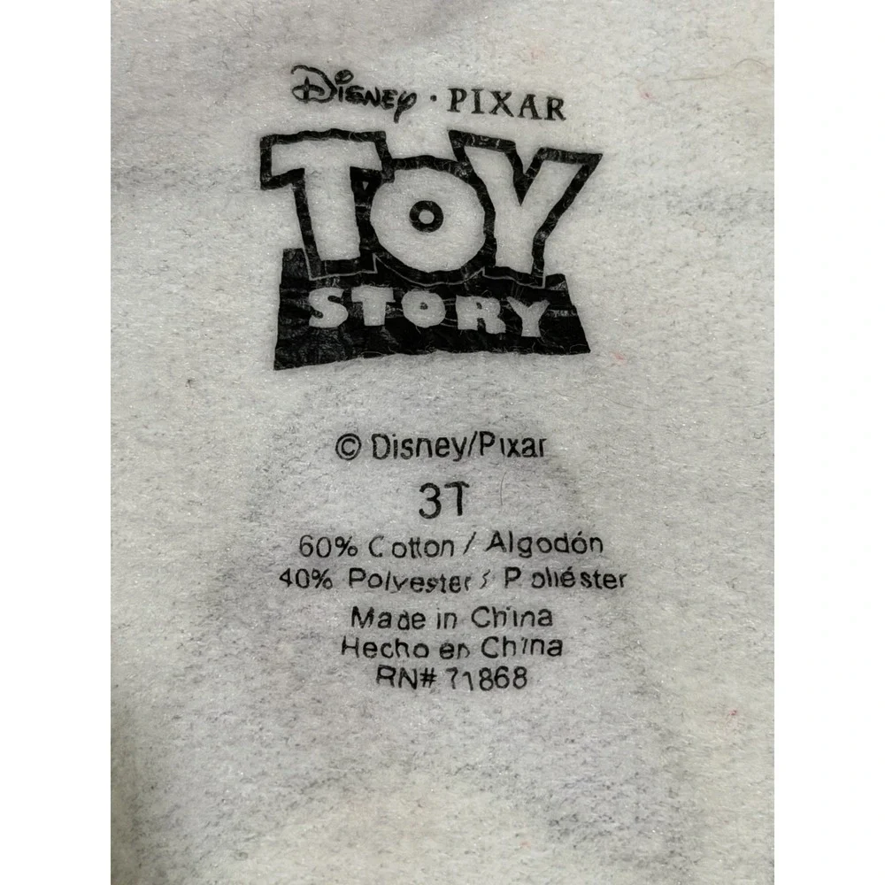 Disney Pixar Toy Story Buzz Lightyear Full Zip Hooded Fleece Jacket 3T
